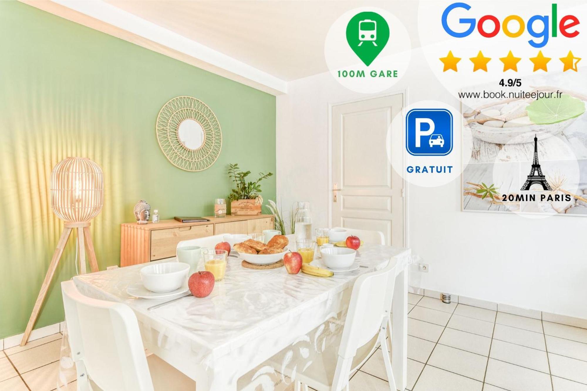 Appart'Hotel Versailles Saint Cyr L'Ecole - Gare Sncf A 100M Et Parking Prive エクステリア 写真